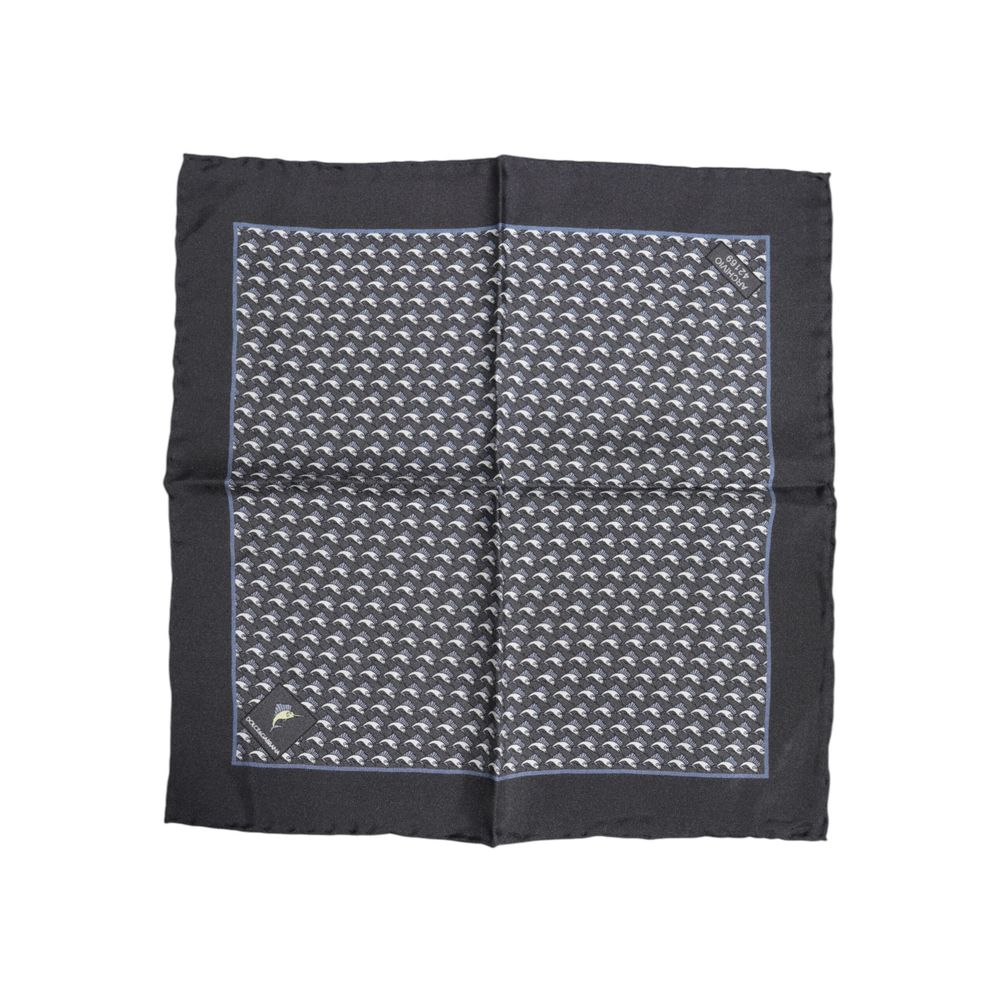 Dolce & Gabbana Black Silk Scarf