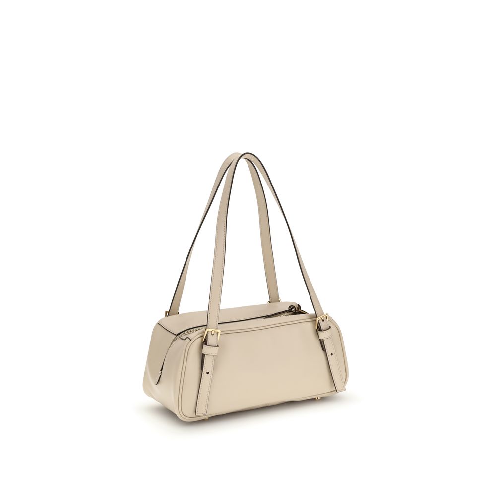 Versace Beige Lamb Ovis Aries Aries Shoulder Bag