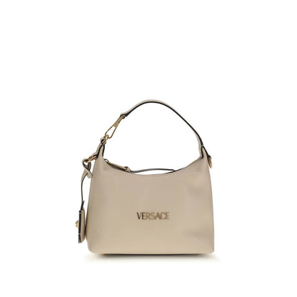 Versace Beige Calf Leather Bos Taurus Handbag