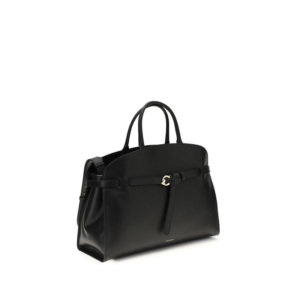Coccinelle Black Calf Leather Bos Taurus Handbag