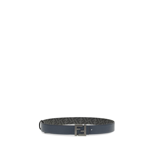 Fendi Blue Calf Leather Bos Taurus Regular Belt