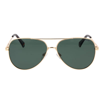 Polaroid Gold Metal Sunglasses