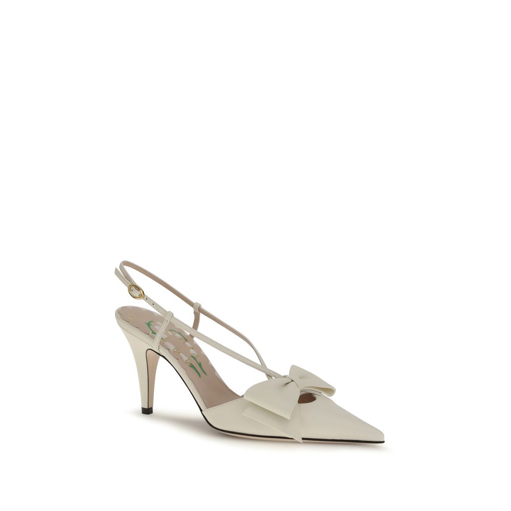 Valentino Garavani Beige Goatskin Pumps