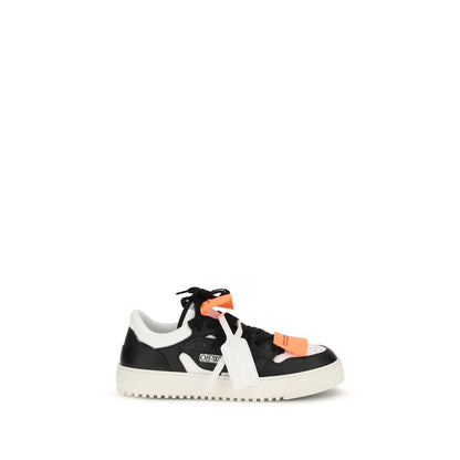 Off-White Multicolor Cotton Low Top Sneakers