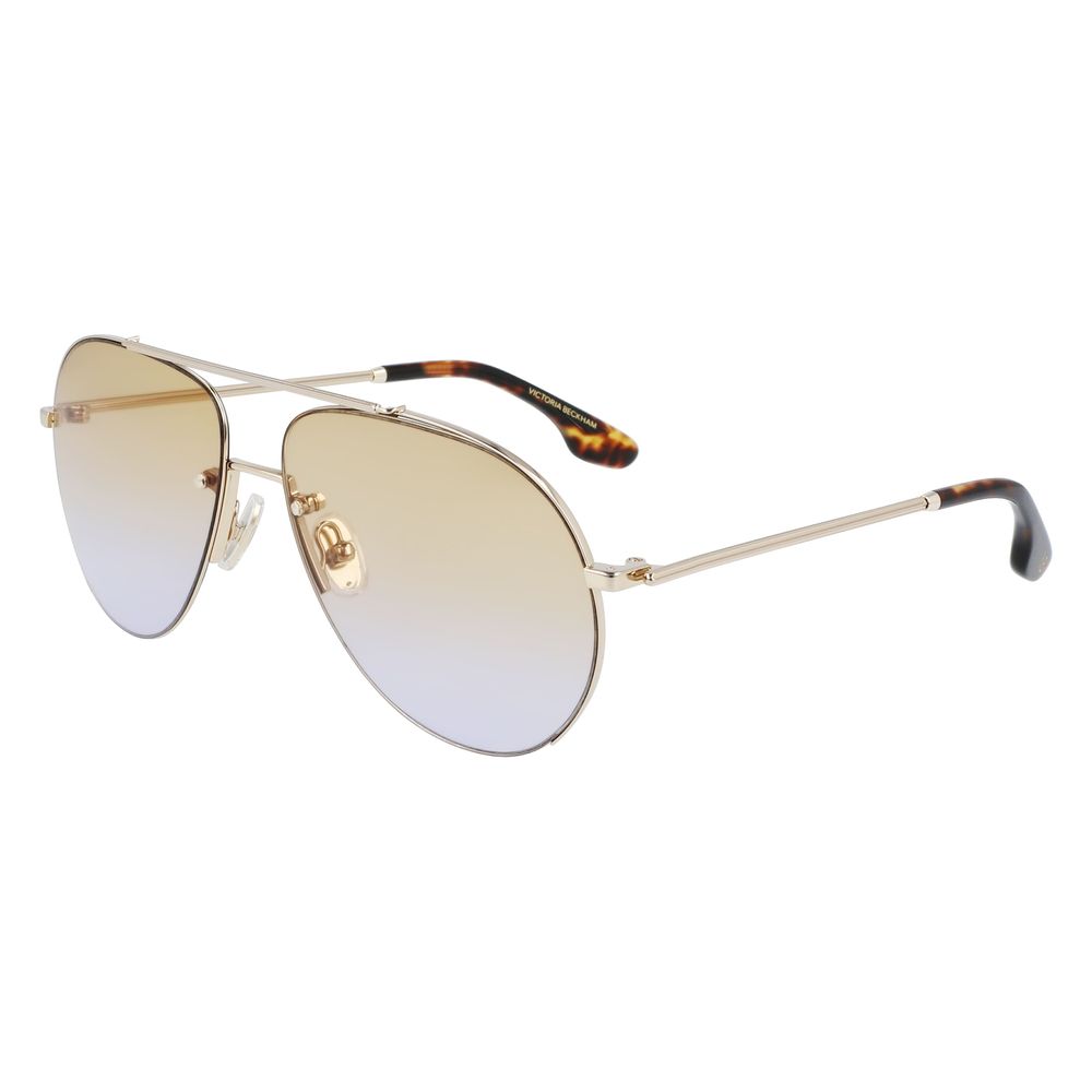 Victoria Beckham Gold Metal Sunglasses