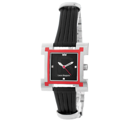 Laura Biagiotti Black Leather Lining Dress Watch