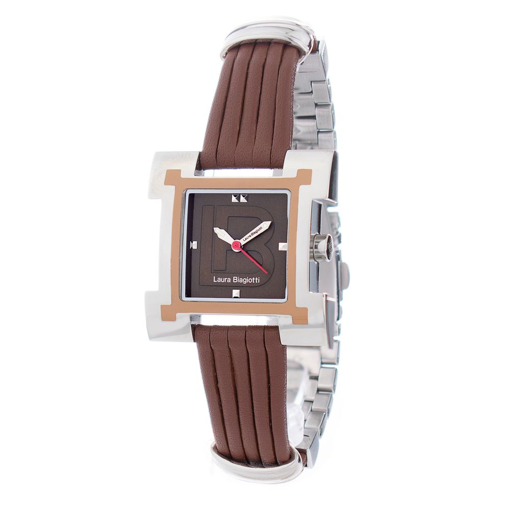 Laura Biagiotti Brown Leather Lining Dress Watch