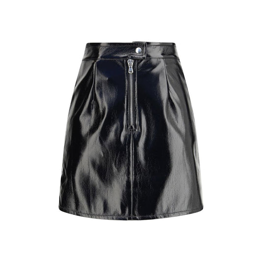 Fiorucci Black Cotton Mini Skirt