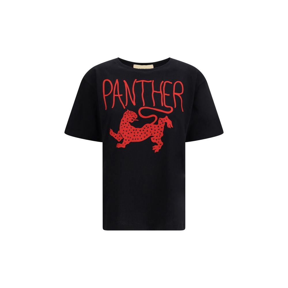 Valentino Black Cotton T-Shirt