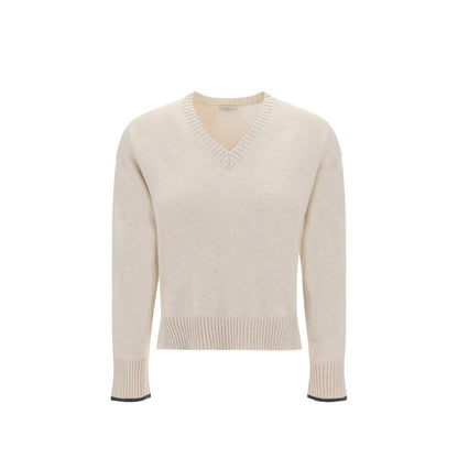 Brunello Cucinelli Beige Cashmere Sweater