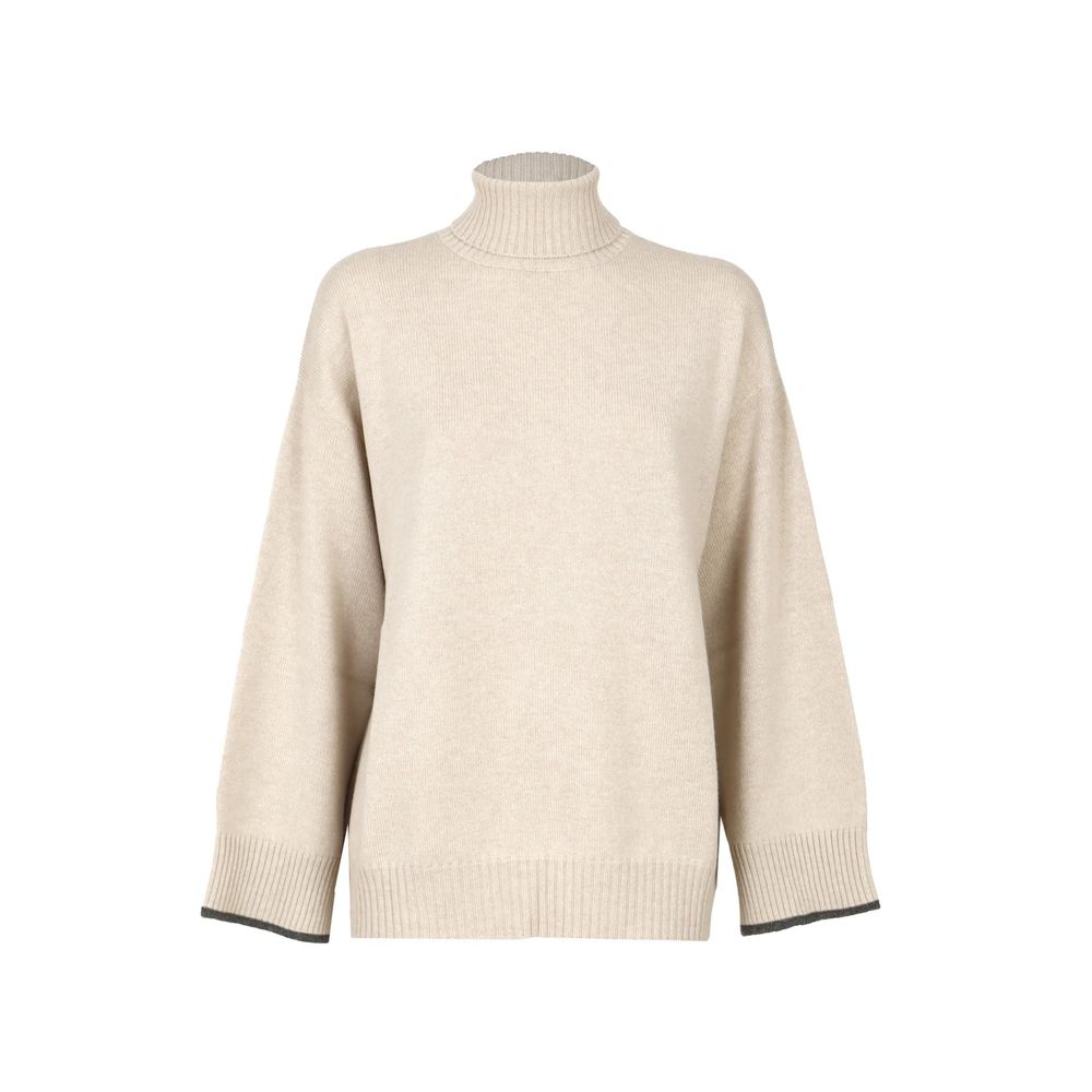 Brunello Cucinelli Beige Cashmere Sweater