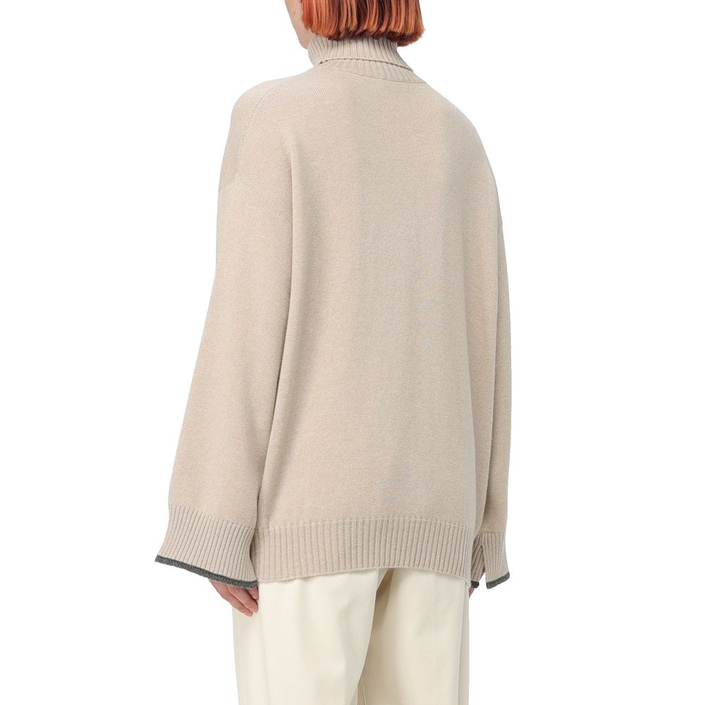 Brunello Cucinelli Beige Cashmere Sweater