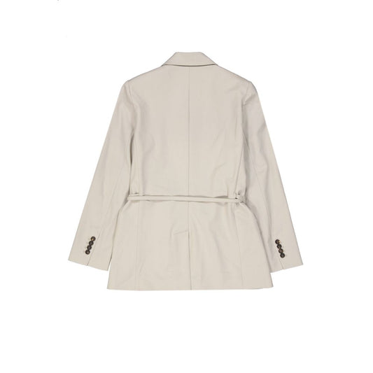 Brunello Cucinelli Beige Elastane Coat