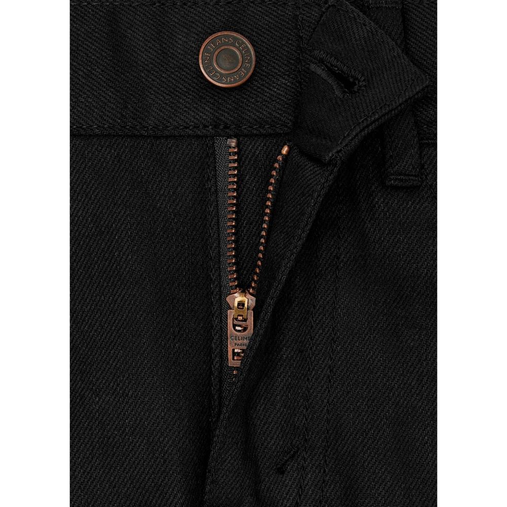 Celine Black Cotton Skinny Jeans