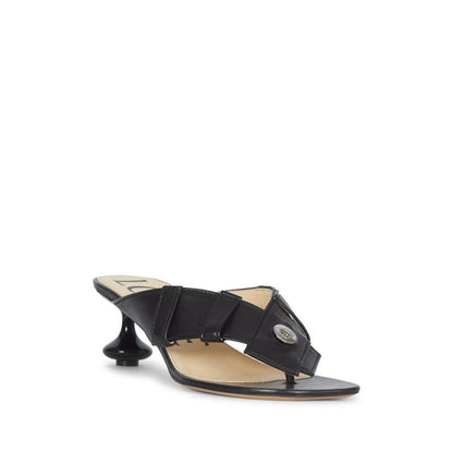 Loewe Black Lamb Leather Sandals