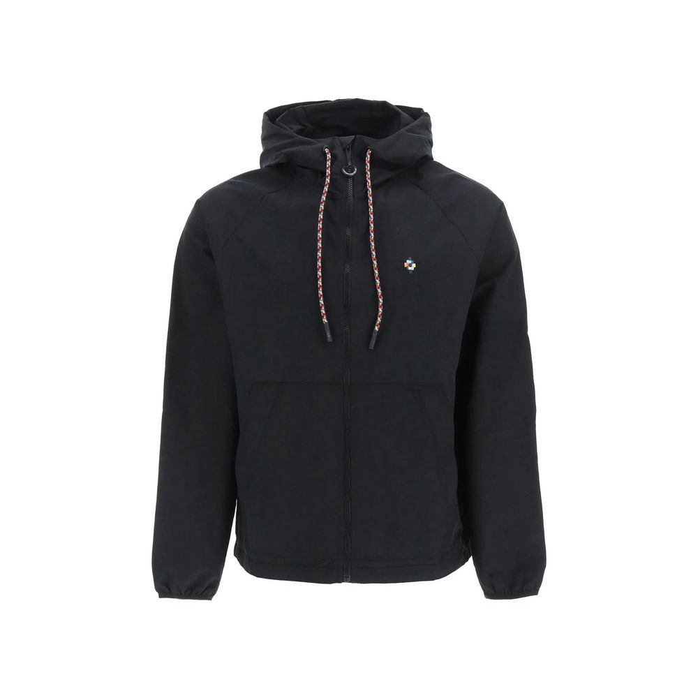 Marcelo Burlon Black Polyamide Shell Jacket