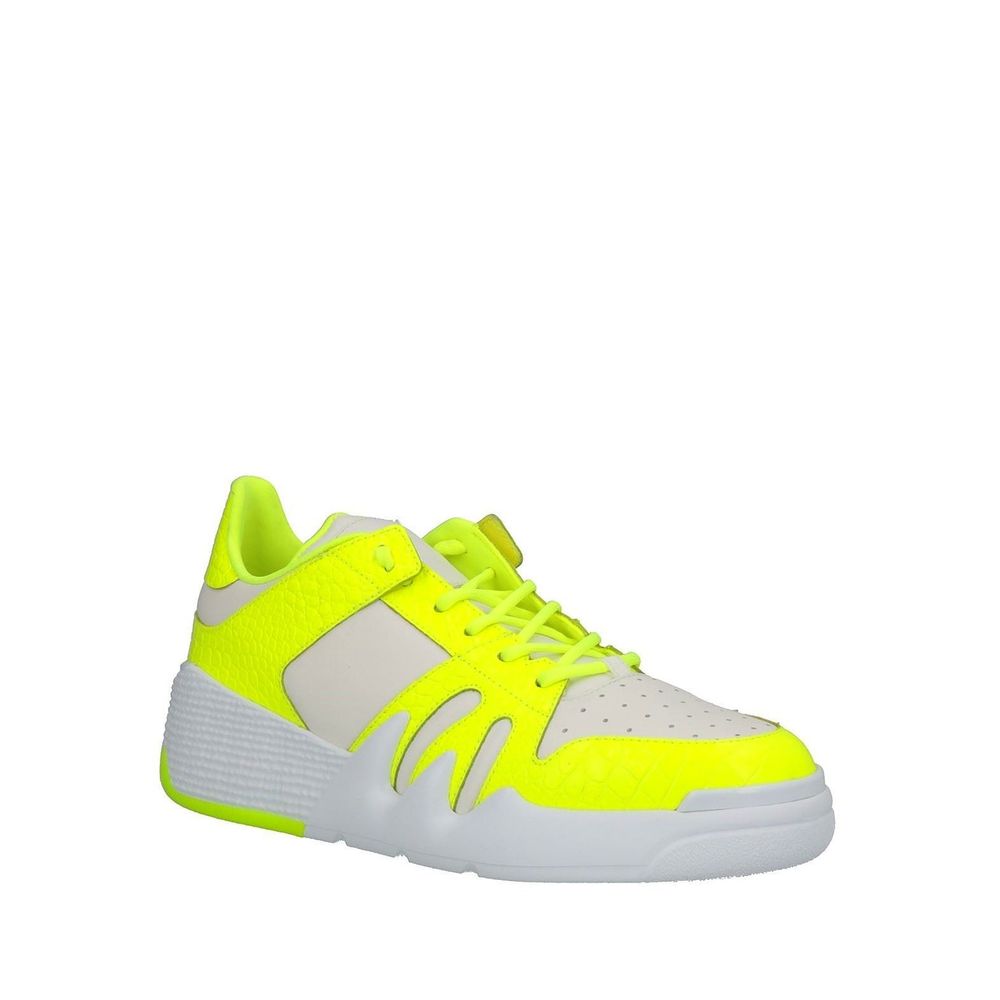 Giuseppe Zanotti White Calfskin Low Top Sneakers