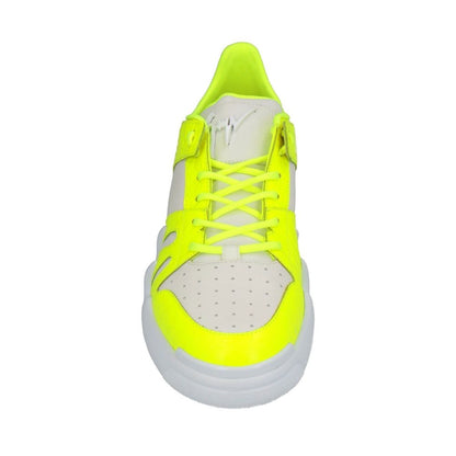 Giuseppe Zanotti White Calfskin Low Top Sneakers