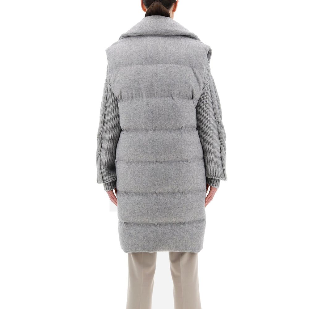 Herno Gray Cashmere Coat
