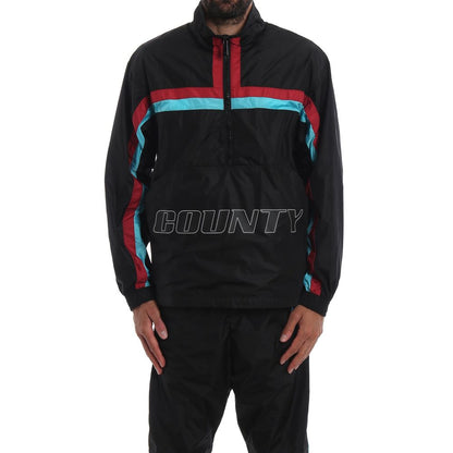 Marcelo Burlon Black Polyamide Shell Jacket