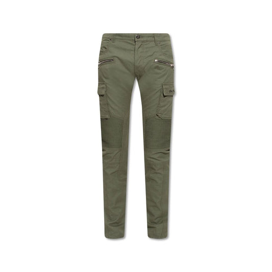 Balmain Bicolor Cotton Cargo Pants