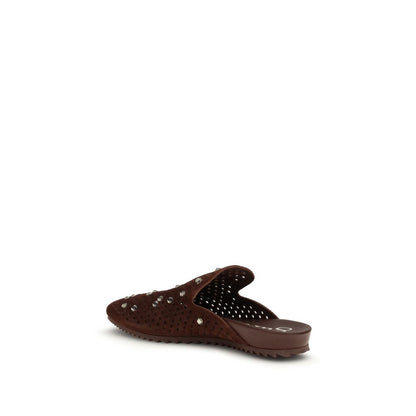 Pedro García Brown Calf Leather Bos Taurus Mules