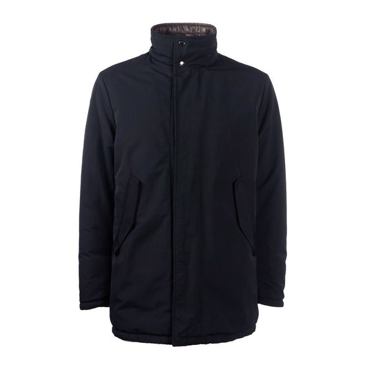 Dolce & Gabbana Black Polyester Coat