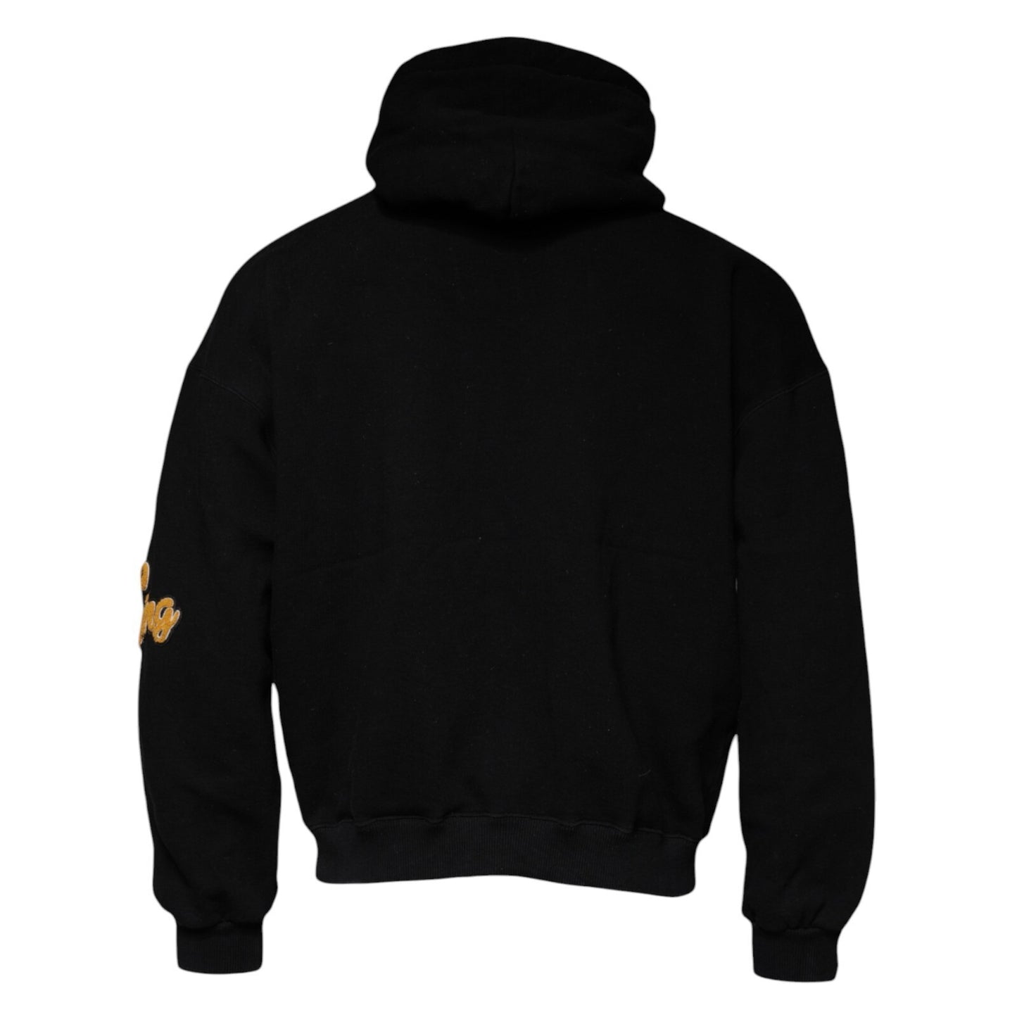Dolce & Gabbana Black Paradiso Hooded Men Sweatshirt Sweater