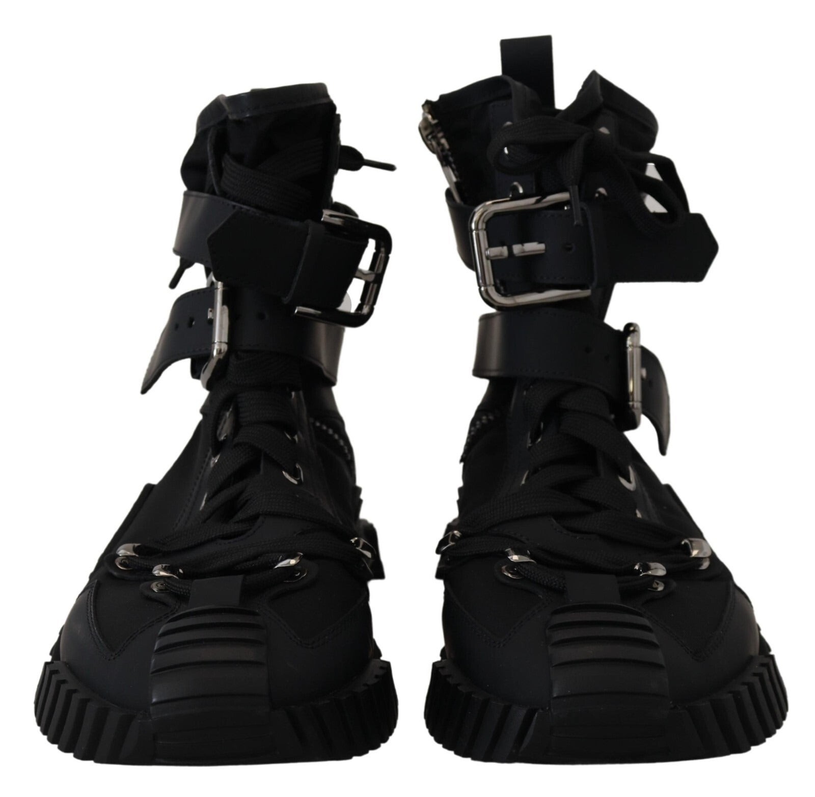Dolce & Gabbana Sorrento Sneakers Nylon Black High Top Shoes