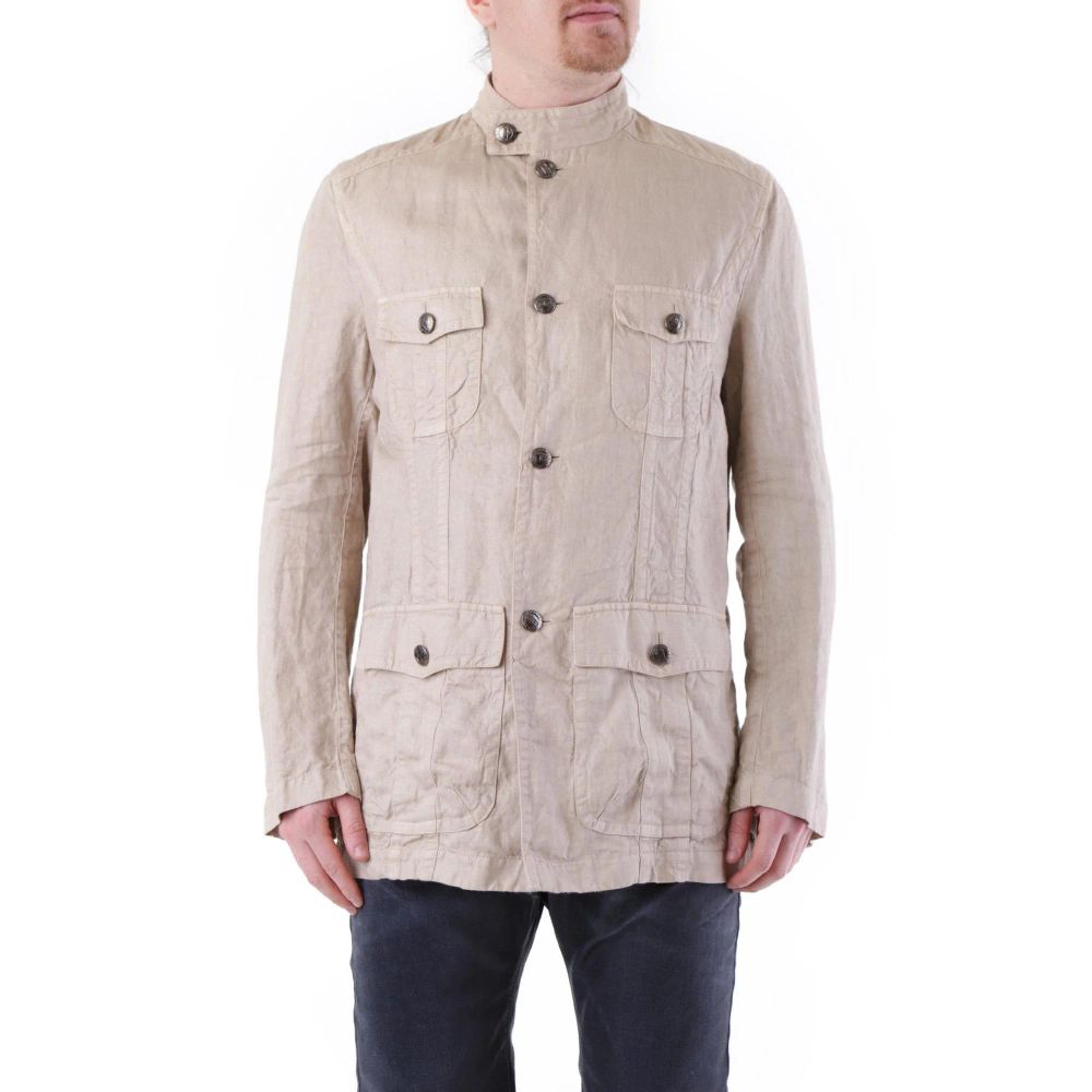 Husky Beige Linen Coat
