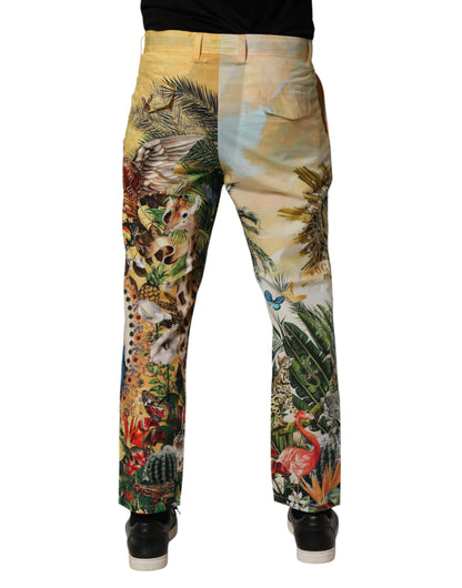 Dolce & Gabbana Multicolor Tropical King Lounge Trouser Pants