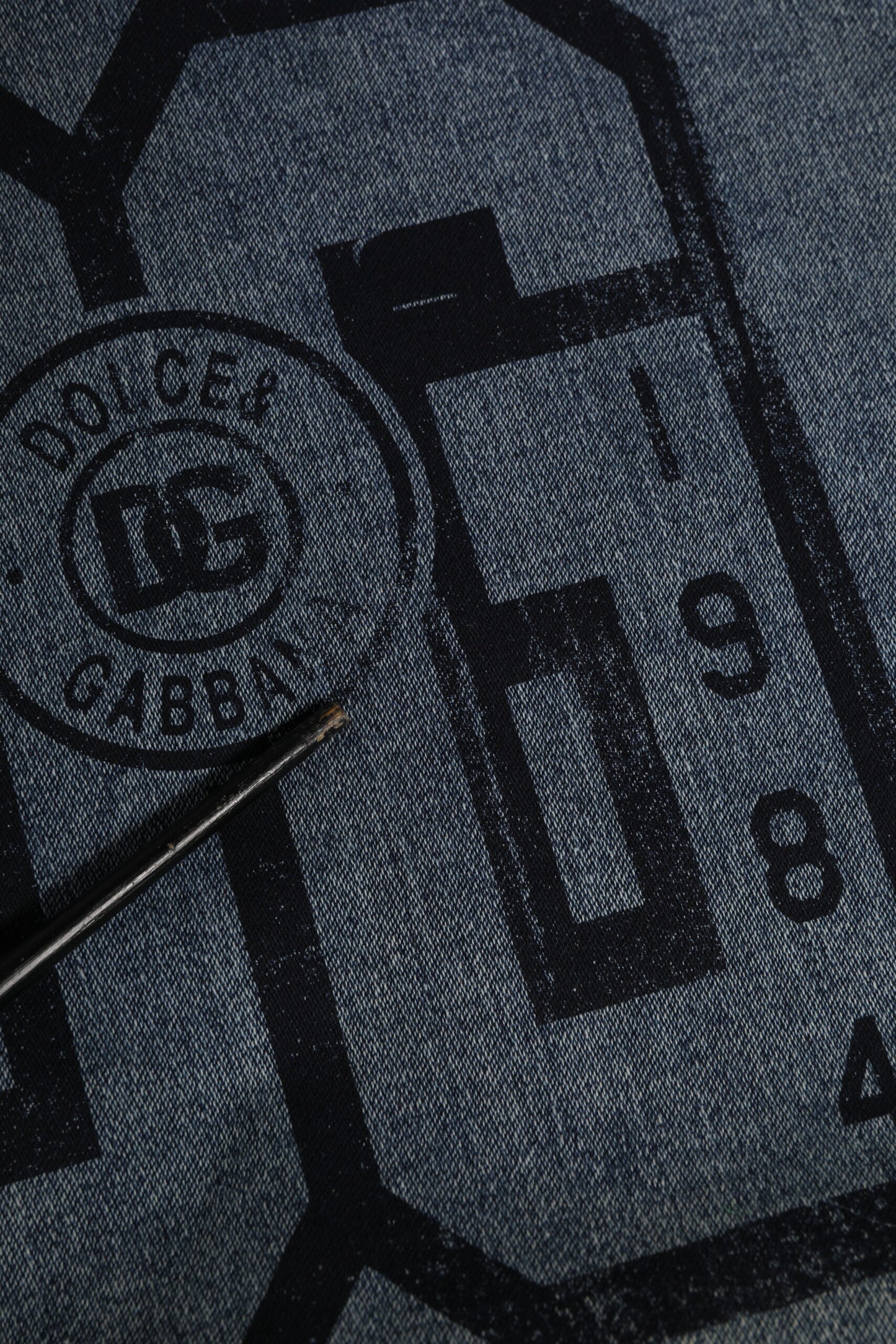 Dolce & Gabbana Blue Cotton Logo Hooded Sweatshirt  Sweater