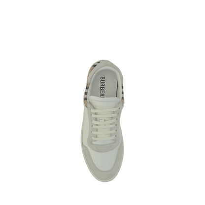 Burberry White Rubber Low Top Sneakers