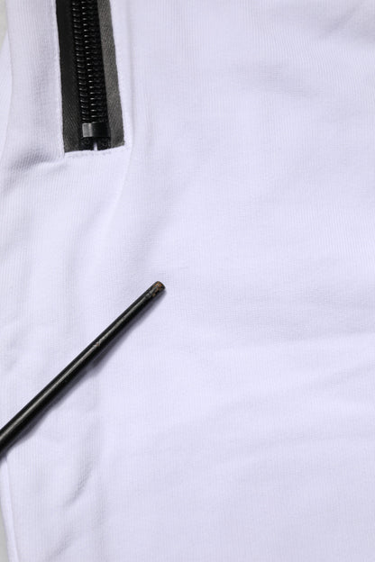 Frankie Morello Black White Skinny Jogger Sweatpants Pants