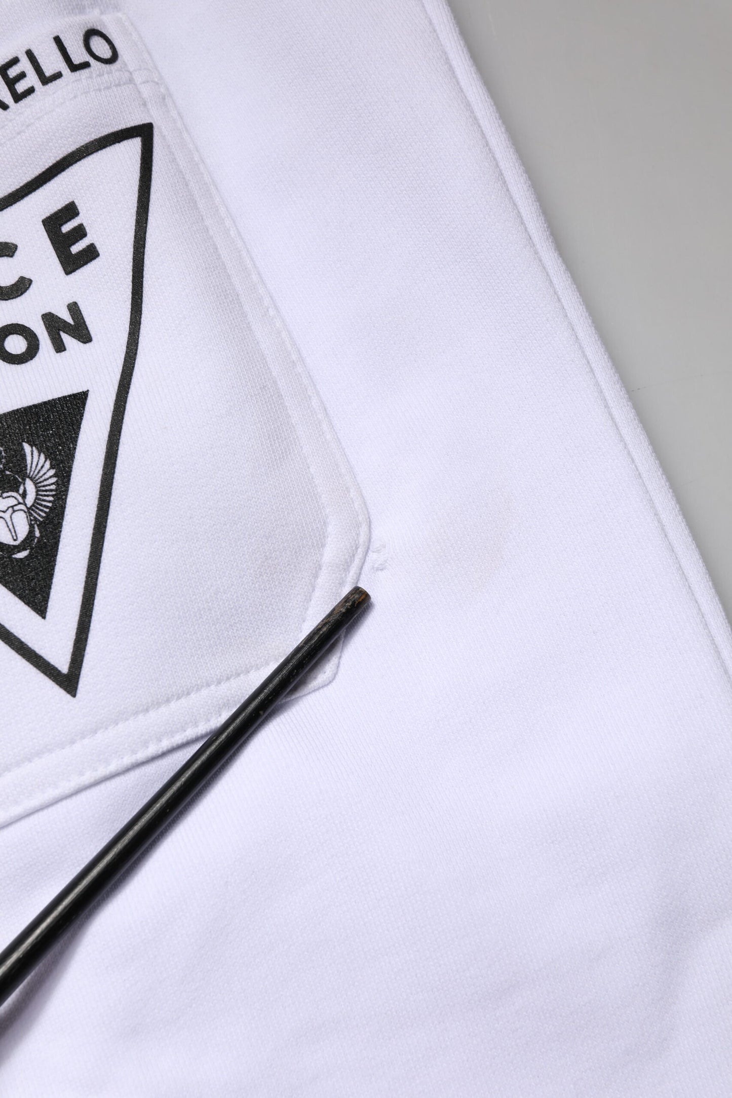 Frankie Morello Black White Skinny Jogger Sweatpants Pants