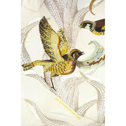Borbonese White Silk Women Scarf
