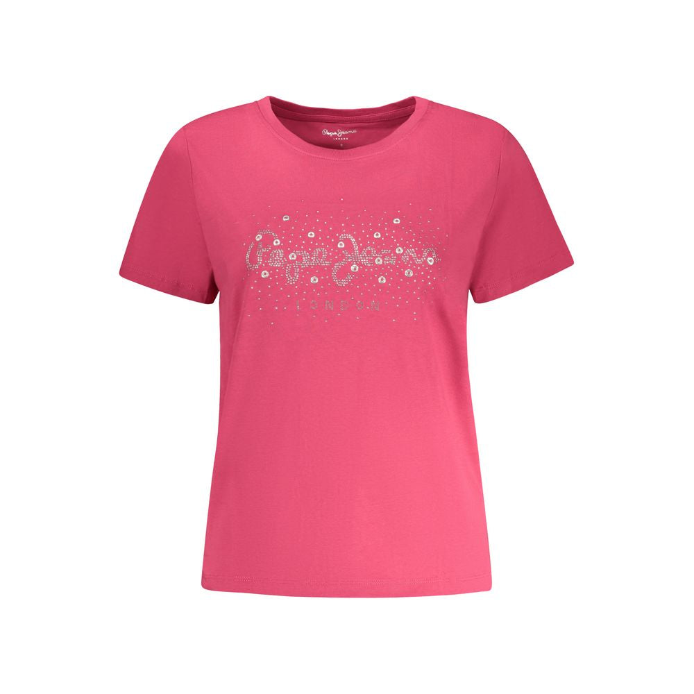 Pepe Jeans Rosa Cotton Women T-Shirt