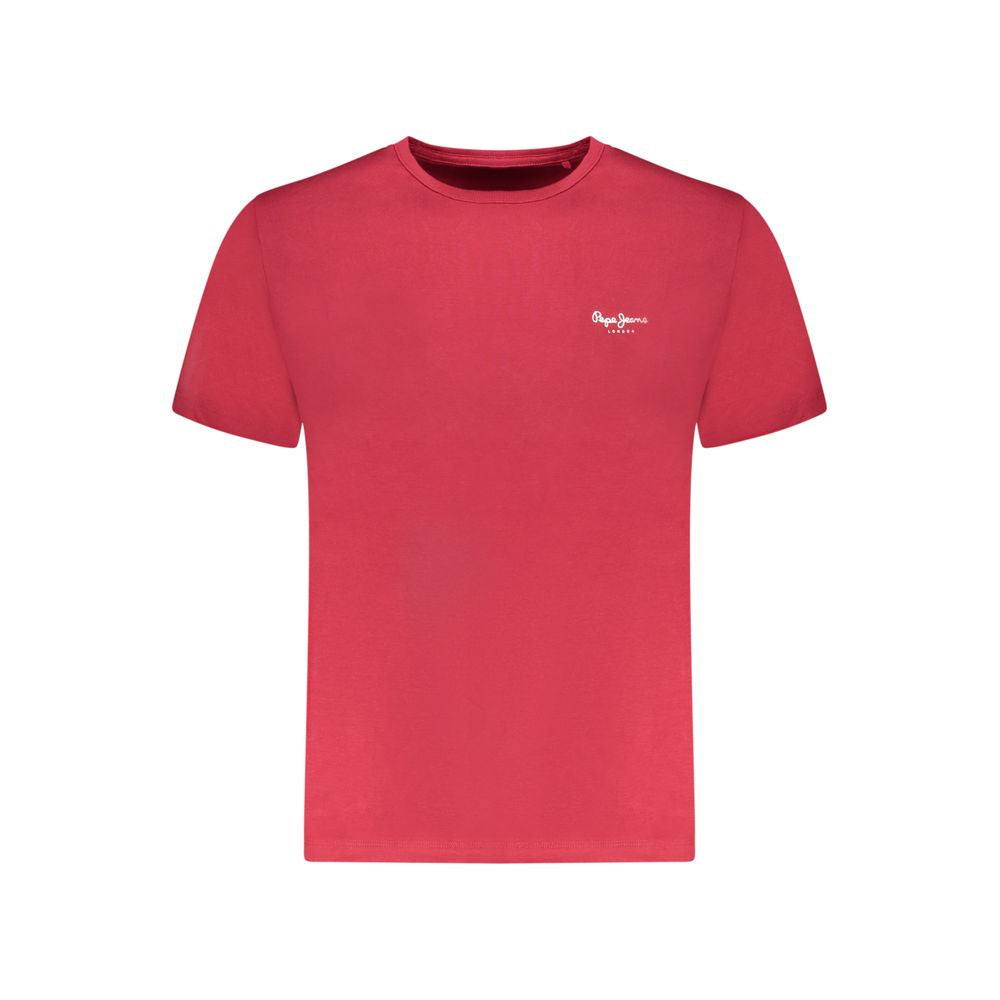 Pepe Jeans Rosso Cotton Men T-Shirt