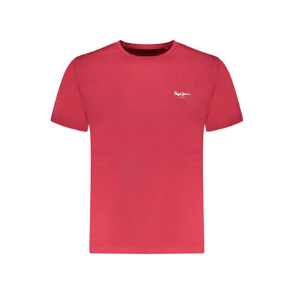 Pepe Jeans Rosso Cotton Men T-Shirt