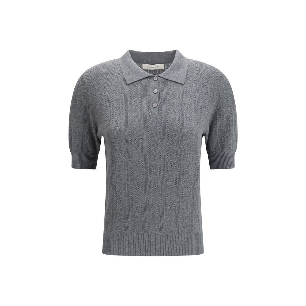 Lisa Yang Gray Cotton Dress Shirt