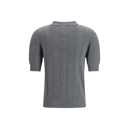 Lisa Yang Gray Cotton Dress Shirt