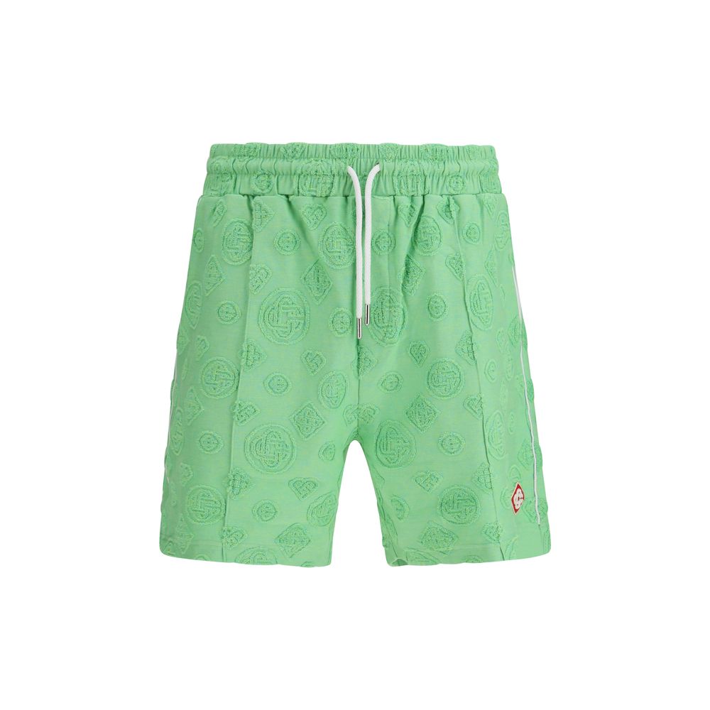 Casablanca Bicolor Cotton Bermuda Shorts