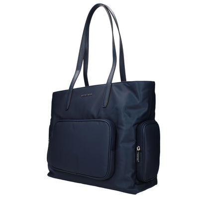 Michael Kors Blue Fabric Shoulder Bag