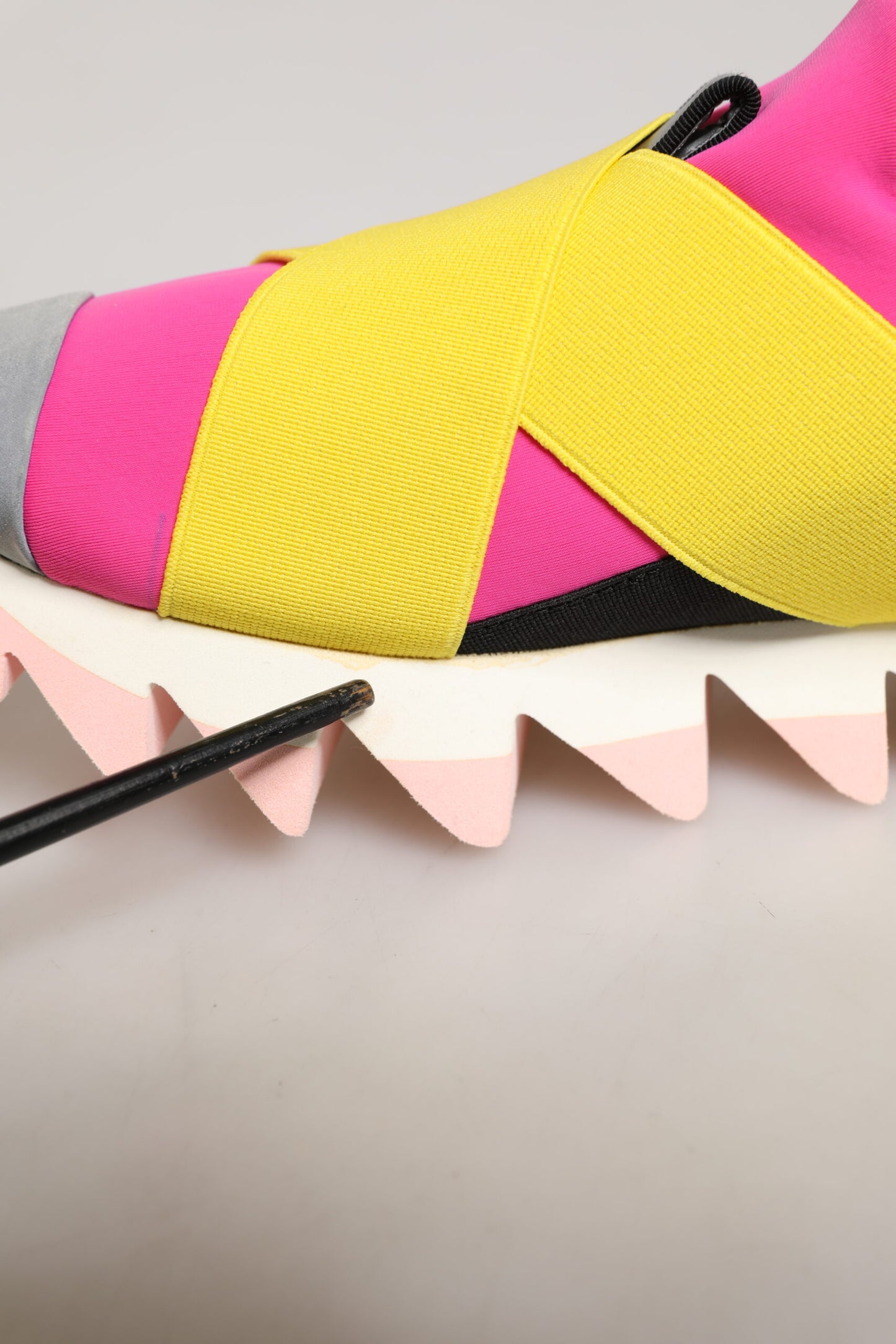 Dolce & Gabbana Multicolor Neoprene Elastic Ibiza Sneakers Shoes