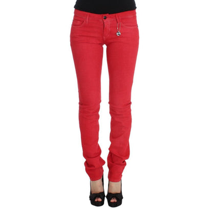 Costume National Multicolor Cotton Skinny Jeans