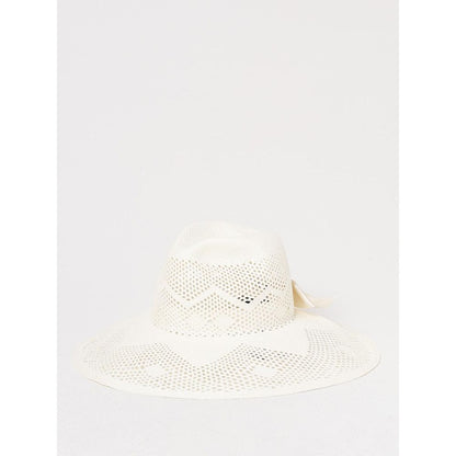 Borsalino White Paper Straw Sunhat