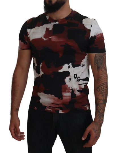 Dolce & Gabbana Multicolor Tie Dye Cotton Crew Neck T-shirt