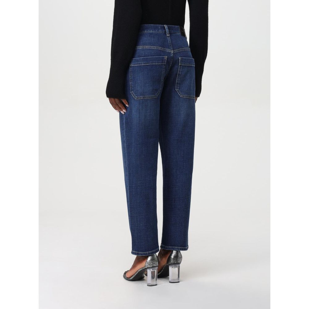 PINKO Blue Denim Straight-Leg Jeans