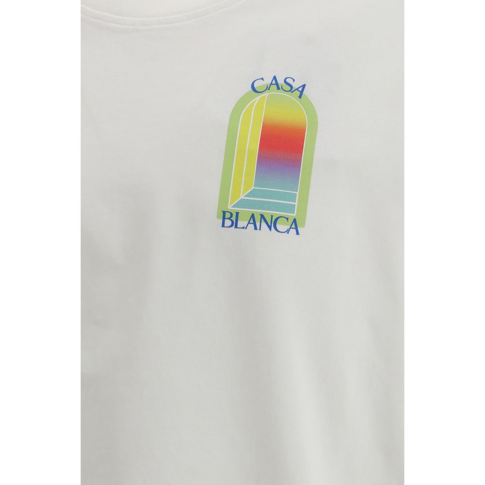 Casablanca White Cotton T-Shirt