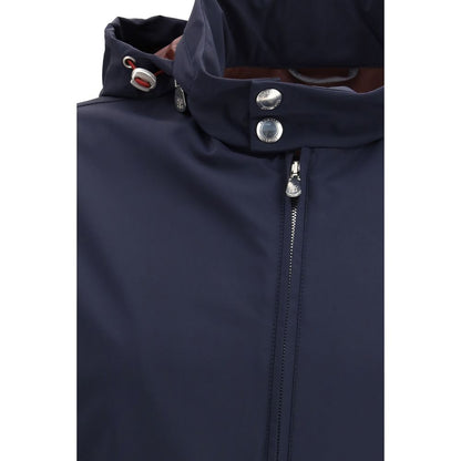 Brunello Cucinelli Blue Polyamide Shell Jacket
